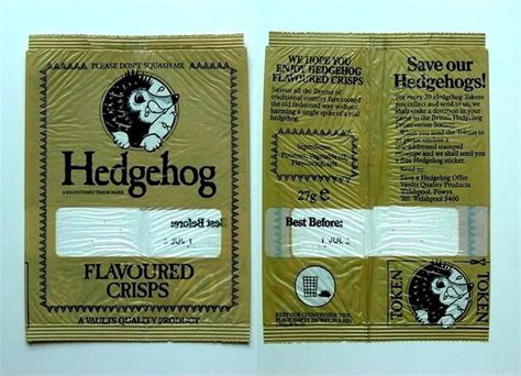 hedgehog flavoured crisps 1980.